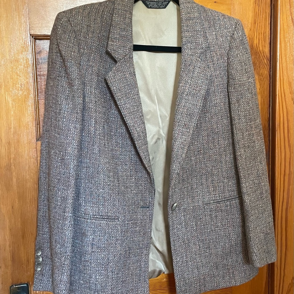 Vintage Harris Tweed Handwoven 100% Pure Scottish Wool Blazer